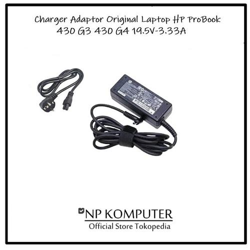 Gambar Charger Adaptor Original Laptop HP ProBook 430 G3 430 G4 19.5V-3.33A dari np komputer Kota Bandung Tokopedia