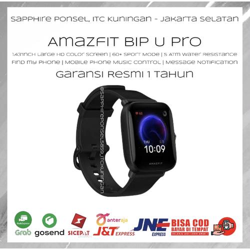 Jual Amazfit Bip U Pro Smartwatch Garansi Resmi 1 Tahun - Black - Jakarta  Selatan - Sapphire Ponsel | Tokopedia