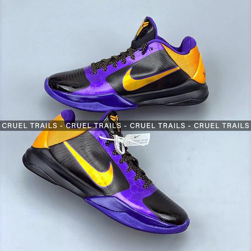 Jual Nike Kobe 5 LA Lakers Away - Black 