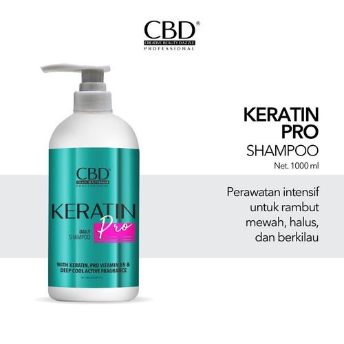 Promo CBD Professional Keratin Pro Daily Shampoo 1000ml Jakarta Barat