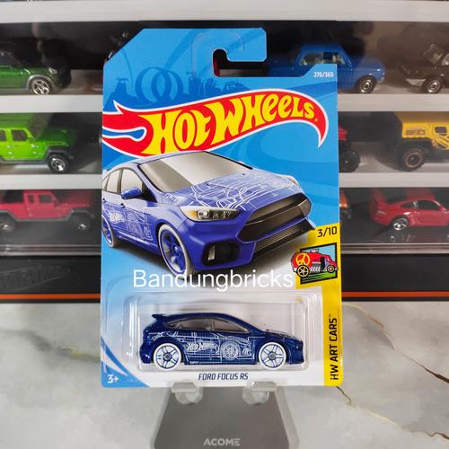 Jual Hotwheels Ford Focus RS Blue HW Art Cars Kota Bandung