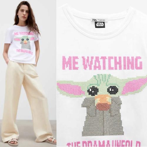 Jual ZARA T SHIRT BORDIRAN STAR WAR 