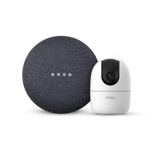 Gambar Google Nest Mini 2020 (2nd Gen)-Charcoal + IMOU CCTV RANGER 2 dari Google Official Store Jakarta Utara Tokopedia