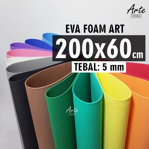 Jual EVA Foam / Spon Ati Meteran tebal 5 mm 100x60 cm, Hitam 5mm