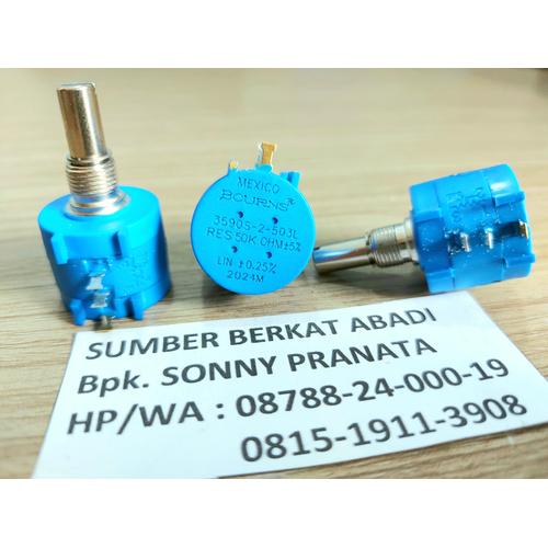 Jual Potentiometer Mexico BOURNS 50K Ohm 50 K Ohm 10 Putaran 3590S2