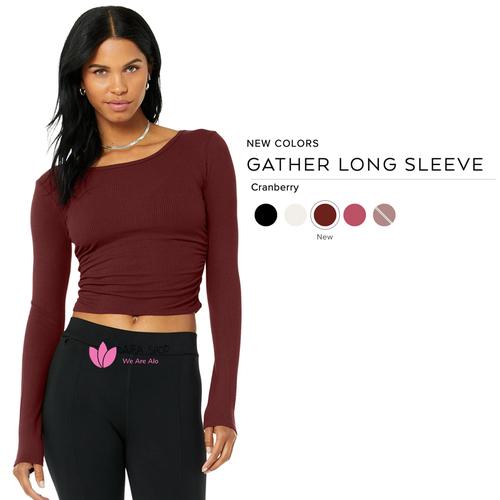Jual Alo Yoga - GATHER LONG SLEEVE 