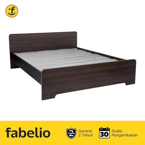 Gambar Fabelio Tempat Tidur Kayu Minimalis ALTHA - King - Coklat Gelap dari Fabelio Official Kota Tangerang Tokopedia