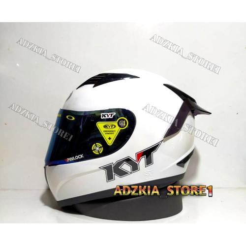 Jual PAKET GANTENG HELM KYT R10 WHITE 