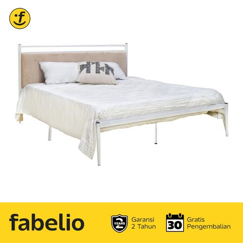 Gambar Fabelio Tempat Tidur Besi Minimalis MOMO - King - Putih dari Fabelio Official Kota Tangerang Tokopedia