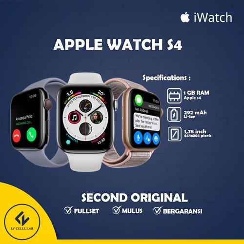 Jual Apple Watch Series 4 44MM Second Original 100% No Minus Mulus Fullset  - Gold - Jakarta Pusat - LV Cellular | Tokopedia