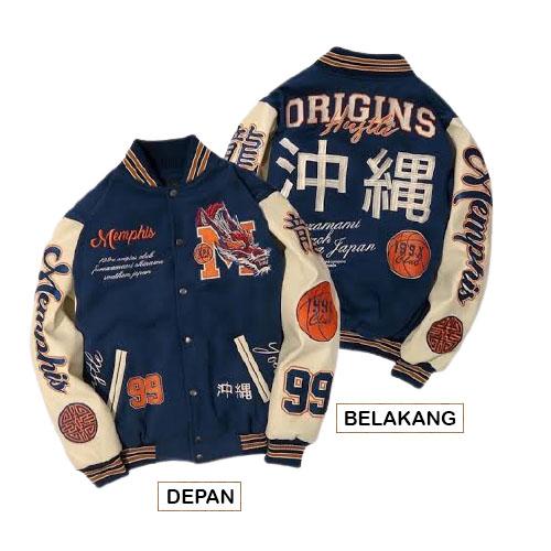 Jual Varsity Jacket / Jaket Varsity Pria wanita Anime Cosplay Jepang