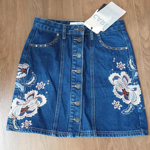Jual STRADIVARIUS MINI JEANS SKIRT 