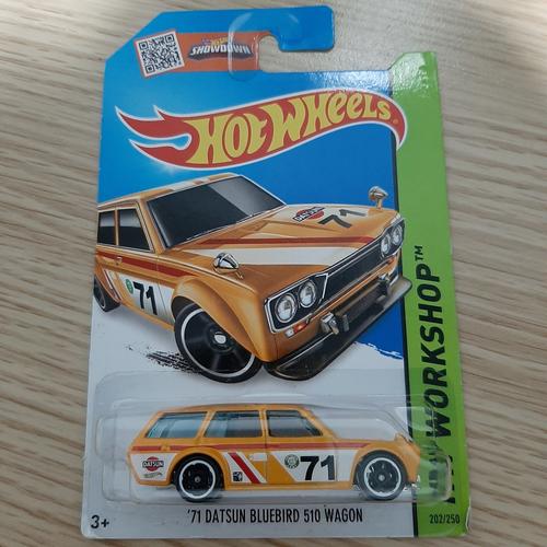 Hotwheels’71 DATSUN 510 WAGON yellow Hot Wheels Datsun 510 Wagon | MercadoLivre 📦