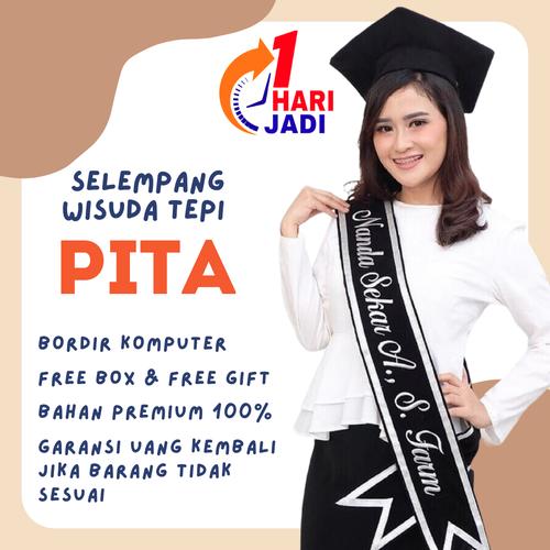 Gambar SASH / SELEMPANG WISUDA BORDIR MURAH / 1 HARI JADI ( PITA ) dari BERSELEMPANG Kota Malang Tokopedia