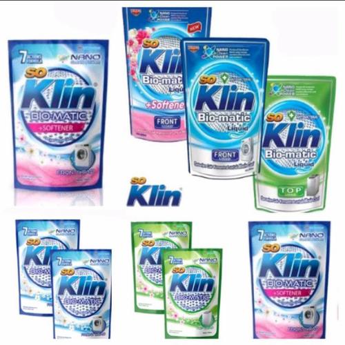 Jual SoKlin Bio Matic Liquid Detergent Front / Top Load / softener ...