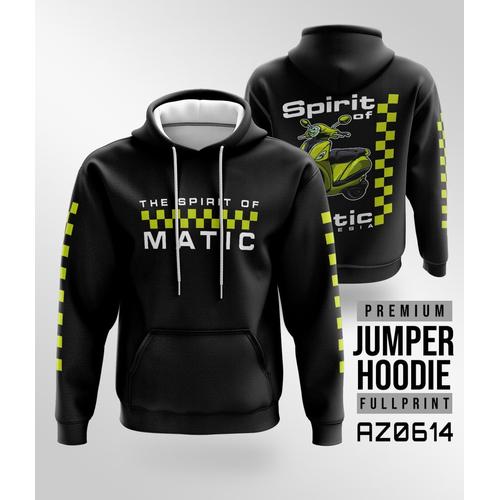 Gambar JAKET JUMPER HOODIE THE SPIRIT OF MATIC INDONESIA MOTOR MATIC MORNING - S dari WF-Cloth Kota Semarang Tokopedia