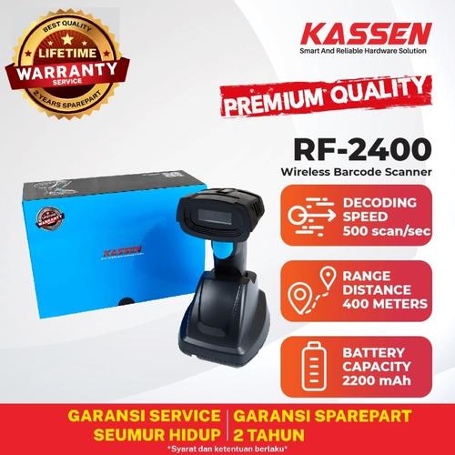 Gambar KASSEN RF-2400 RF2400 1D/2D WIRELESS BARCODE SCANNER UP TO 400M dari PojokITcom Pusat IT Comp Kota Surabaya Tokopedia