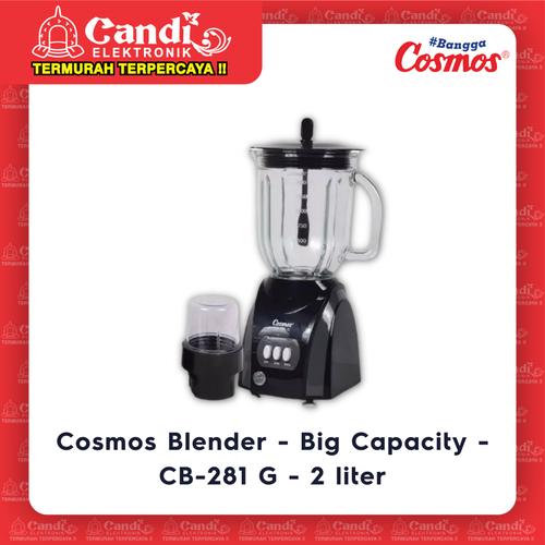 Gambar BLENDER KACA 2 LITER COSMOS CB-281-G dari Candi Elektronik Solo Kota Surakarta Tokopedia