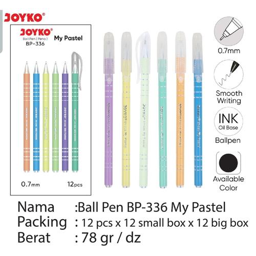 Gambar Ball Pen Joyko BP-336 MY Pastel (12pcs) dari ACC ANDI Jakarta Utara Tokopedia