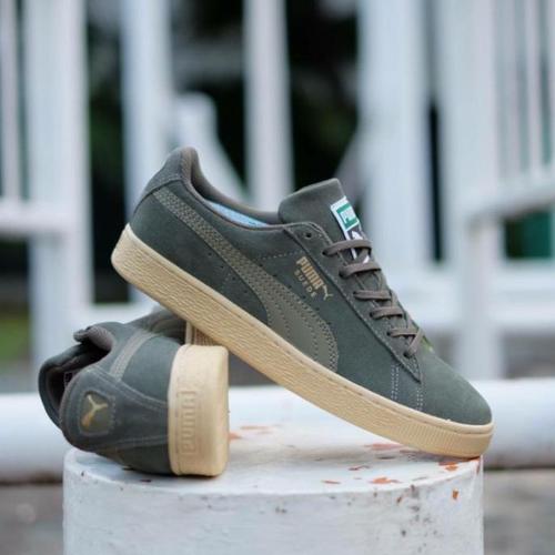 puma suede green gum
