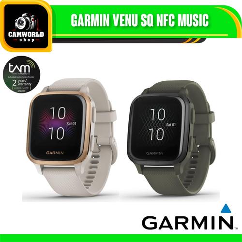 Garmin Venu Sq NFC Music - BLACK/SLATE 