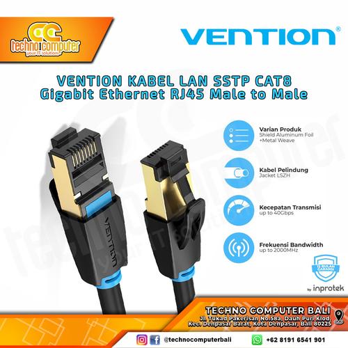 Gambar VENTION KABEL JARINGAN - LAN Cat8 SSTP Gigabit Network Patch - IKA dari Techno Computer Bali Kota Denpasar Tokopedia