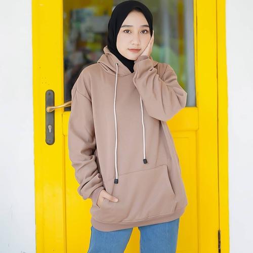 Jual Sweater Hoodie Wanita Polos Simple 