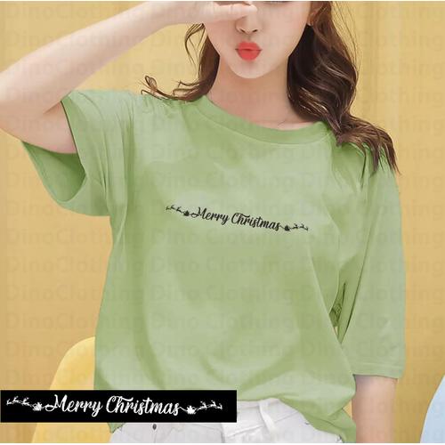 BAJU NATAL KAOS KATUN COMBED 