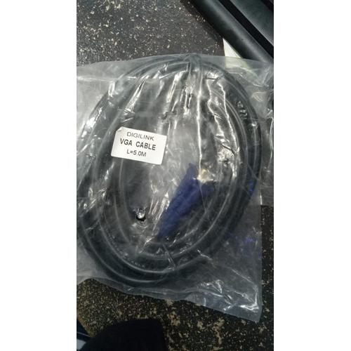 Gambar Kabel VGA 5 Meter 5M Kabel VGA 3+6 Male to Male Gold Plate Digilink dari PojokITcom Pusat IT Comp Kota Surabaya Tokopedia