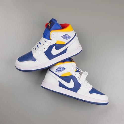 Jual Nike Air Jordan Mid Deep Royal Blue Laser Orange Jakarta