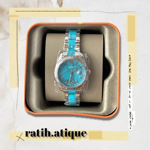 Jual JAM FOSS SCARLETTE MINI BLUE AQUA 