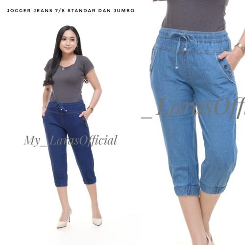 Jual CELANA JEANS JOGGER WANITA 7/8 