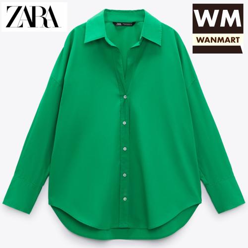 Jual ZARA Women Poplin Shirt Kemeja 