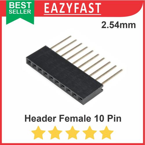Jual Pin Header Male Female Long 10 Pin 10P Stackable Arduino Shield ...