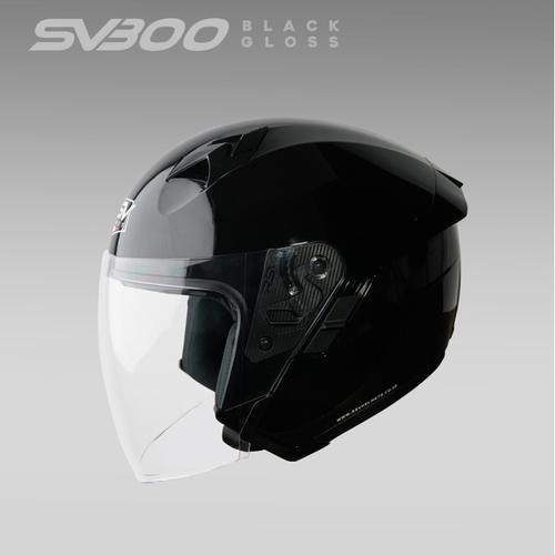 Jual HELM RSV SV300 BLACK GLOSSY DOUBLE 