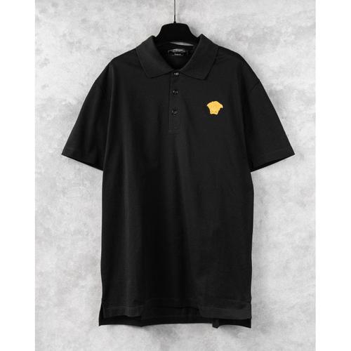 Jual VERSACE Medusa polo shirt - Black 