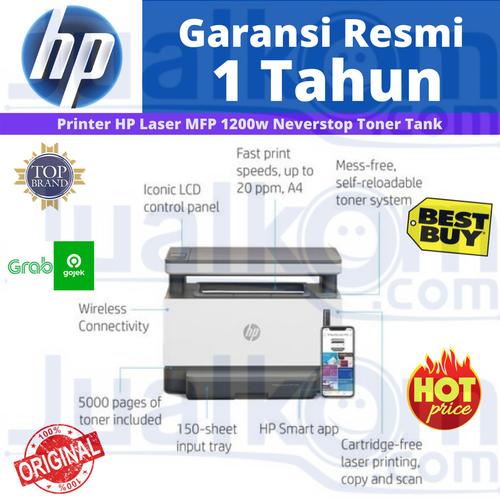 Jual Printer HP Neverstop Laser MFP 1200w Toner Tank Laserjet 1200 W -  Jakarta Selatan - Leven Official | Tokopedia
