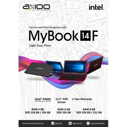 Gambar Laptop Axioo MYBOOK 14F Celeron N4020 8GB -SSD 512GB -13.3 inch-WIN 10 dari ArinGoComputer Kota Samarinda Tokopedia