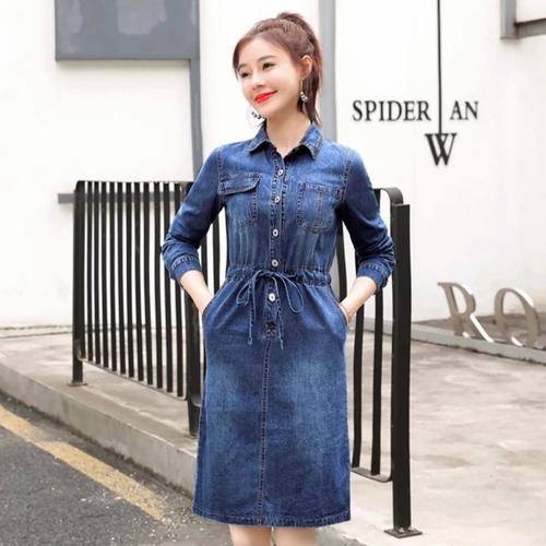 Jual COD✔️ TUNIK JEANS / DRESS TUNIK 
