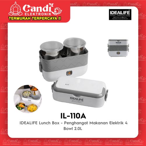Gambar IDEALIFE Lunch Box - Penghangat Makanan Elektrik 4 Bowl 2.0L IL-110A dari Candi Elektronik Solo Kota Surakarta Tokopedia