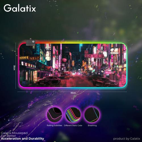 Gambar MOUSE PAD RGB XL NIGHT CITY dari Galatix Kota Bandung Tokopedia