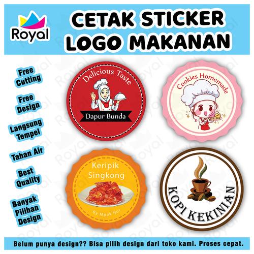 Jual CETAK STICKER LOGO / LABEL KEMASAN A3+ [FREE DESIGN FREE CUTTING
