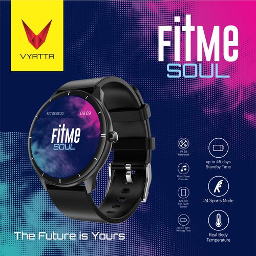 Gambar VYATTA Fitme Soul Smartwatch - Custom Watch Face, Full Touch, Metal - Hitam dari VYATTA INDONESIA Jakarta Timur Tokopedia