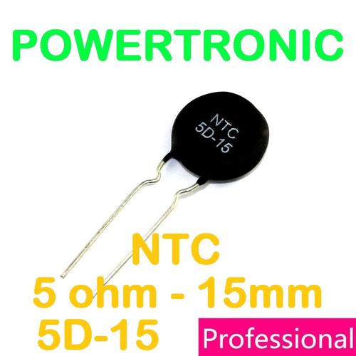 Jual NTC 5D-15 Thermistor 5D15 6A 5Ohm 5 Ohm Termistor 5-D15 - Kab ...