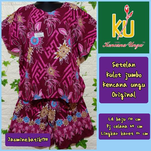 Gambar SETELAN KULOT JUMBO 3L KENCANA UNGU KUI dari Daster kencana ungu(jasmine.batik1718) Jakarta Barat Tokopedia