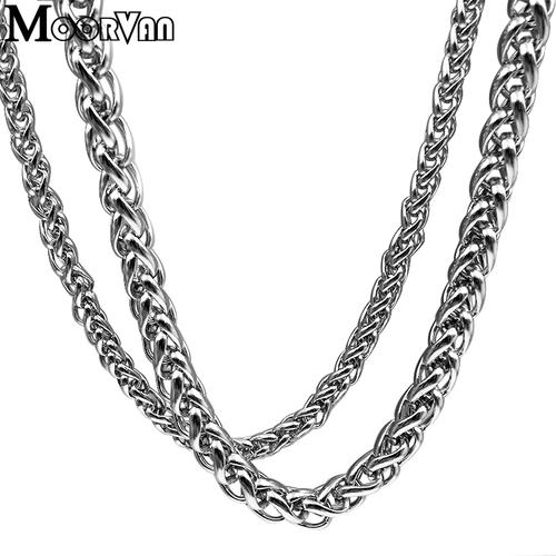 Jual Kalung Rantai Bulat Titanium Pria 