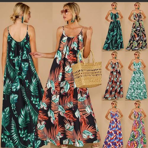 Jual Summer Women Chiffon Beach Floral 