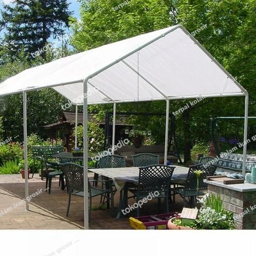 Jual TERPAL PUTIH TENDA UKURAN 4X6 