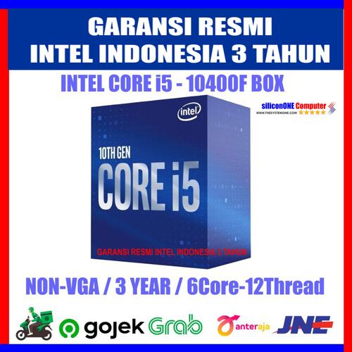Gambar Intel Processor Core i5-10400F BOX dari silicon ONE Computer Kota Bandung Tokopedia