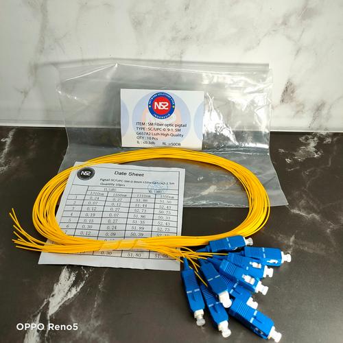 Jual pigtail 0.9mm SC upc 1.5m high quality lszh g657a2 - Kota ...